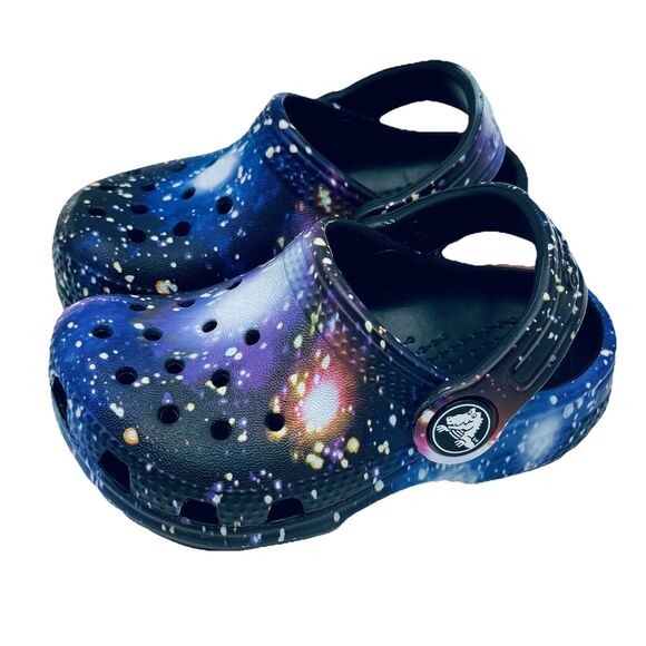 Crocs Toddler Shoes Galaxy Cosmic Clogs Unisex Multicolor Size C5 C 5 - Picture 3 of 9
